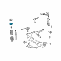 OEM 2003 Lexus GS300 Front Suspension Support Sub-Assembly, Right Diagram - 48609-30050