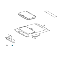 OEM Lexus ES300 Holder, Visor Diagram - 74348-22020-B9