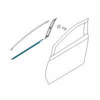 OEM 2017 Kia Sedona WEATHERSTRIP Assembly-Front Door Belt Diagram - 82210A9000