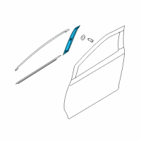 OEM 2018 Kia Sedona GARNISH Assembly-Door FRAM Diagram - 82260A9000