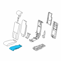 OEM 2011 Toyota Highlander Seat Cushion Pad Diagram - 71316-0E020