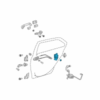 OEM 2014 Toyota Yaris Lock Assembly Diagram - 69330-52210