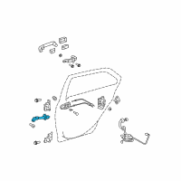 OEM Toyota Yaris Door Check Diagram - 68630-52061