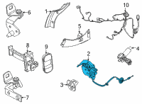 OEM 2021 Ford Mustang Mach-E LATCH Diagram - LJ8Z-5826412-D