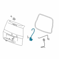 OEM Dodge Durango Liftgate Latch Diagram - 4589131AG