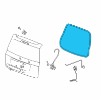 OEM 2007 Jeep Patriot WEATHERSTRIP-LIFTGATE Opening Diagram - 68184799AB