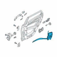 OEM Hyundai Kona Latch Assembly-Rear Door, RH Diagram - 81420-J9100
