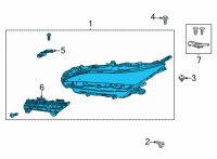 OEM Toyota Venza Composite Assembly Diagram - 81110-48J30