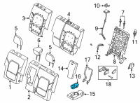 OEM 2021 Ford Bronco HOLDER - CUP Diagram - M2DZ-7813562-AB