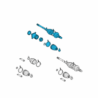 OEM 2008 Toyota Highlander Axle Assembly Diagram - 42340-48081