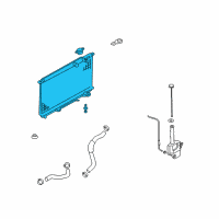 OEM 2008 Kia Amanti Radiator Assembly Diagram - 253103F800