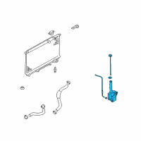 OEM Kia Radiator Reservoir Assembly Diagram - 254303F000