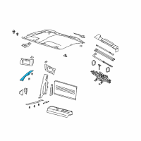 OEM 2006 Lincoln Mark LT Weatherstrip Pillar Trim Diagram - 4L3Z-1503599-AAC