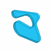 OEM Ford Escape Serpentine Belt Diagram - F1EZ-8620-A