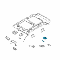 OEM 2015 Hyundai Tucson Room Lamp Assembly Diagram - 92850-2S000-MCH