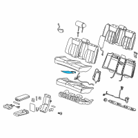 OEM 2010 Cadillac DTS Seat Cushion Heater Diagram - 15216399