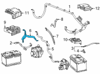 OEM 2021 Chevrolet Silverado 3500 HD Positive Cable Diagram - 84735810