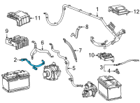 OEM 2022 Chevrolet Silverado 2500 HD Negative Cable Diagram - 84772924