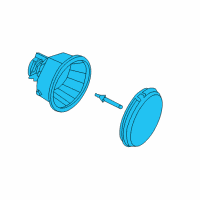 OEM 2018 Jeep Wrangler JK Front Fog Lamp Diagram - 68307273AE