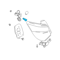 OEM Toyota Yaris Tail Lamp Bulb Diagram - 90981-13094