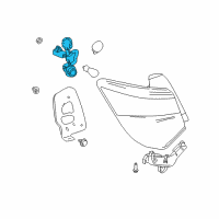 OEM 2018 Toyota Yaris Socket & Wire Diagram - 81555-0DB60