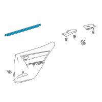 OEM 2017 Toyota Corolla Belt Weatherstrip Diagram - 68173-02230