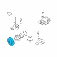 OEM BMW M6 Pulley Diagram - 11-51-7-840-381