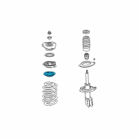 OEM 1998 Pontiac Bonneville Insulator, Front Spring Upper Diagram - 22092693