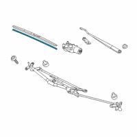 OEM 2015 Honda Civic Rubber, Blade (700Mm) Diagram - 76622-SYV-A02
