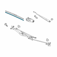 OEM 2014 Honda Civic Rubber, Blade (700Mm) Diagram - 76622-SYV-A02