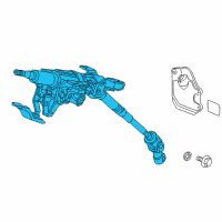 OEM 2010 Honda Odyssey Column, Steering Diagram - 53200-SHJ-A56