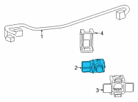 OEM 2014 Lexus GX460 Sensor, Ultrasonic Diagram - 89341-60040-A0