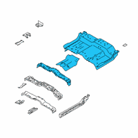 OEM Nissan Floor Rear Diagram - 74500-EZ10A