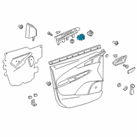 OEM 2022 Chevrolet Spark Switch Asm-Side Window *Black Diagram - 95407142
