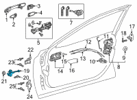 OEM 2021 Toyota Sienna Door Check Diagram - 68610-08030