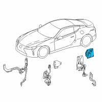 OEM 2021 Lexus LC500h COMPUTER, ABSORBER C Diagram - 89243-11030