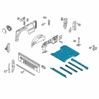 OEM 2016 Ford F-150 Floor Pan Diagram - JL3Z-9511215-A