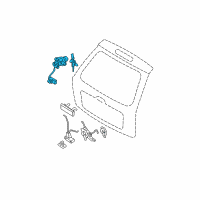OEM Kia Sportage Back Door Key Sub Set Diagram - 812501FC00