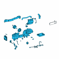 OEM 2002 Lexus LS430 Blower Assy, Air Conditioner Diagram - 87030-50020