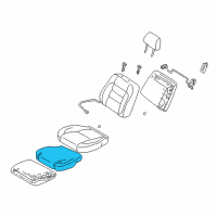 OEM Lexus GS400 Pad, Front Seat Cushion, RH(For Separate Type) Diagram - 71051-30210