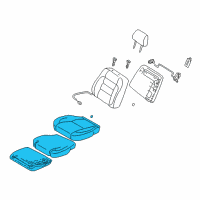 OEM Lexus GS430 Cushion Assy, Front Seat, LH (For Separate Type) Diagram - 71420-3F600-C0