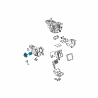 OEM 2000 GMC Yukon XL 2500 Blower Motor Diagram - 25783777