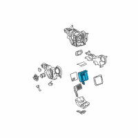 OEM 2006 Chevrolet Suburban 1500 Evaporator Core Diagram - 89019057