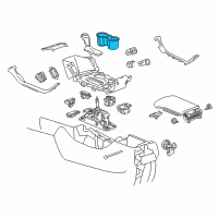 OEM 2018 GMC Acadia Cup Holder Diagram - 84038349