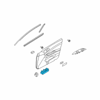 OEM Infiniti Q40 Main Power Window Switch Assembly Diagram - 25401-JK42E