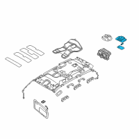 OEM 2006 Kia Sedona Lamp Assembly-Room Diagram - 928704D570QW