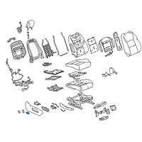 OEM 2016 Cadillac Escalade Adjust Knob Diagram - 22898998