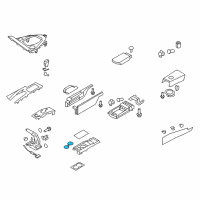 OEM 2014 Nissan GT-R Cup Holder Assembly Diagram - 68431-JF00A