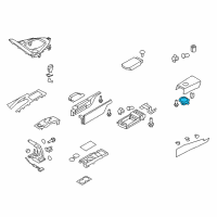 OEM 2012 Nissan GT-R Rear Cup-Holder Diagram - 96965-KB50A