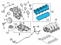 OEM 2021 Ford E-350 Super Duty Valve Cover Diagram - LC3Z-6582-H